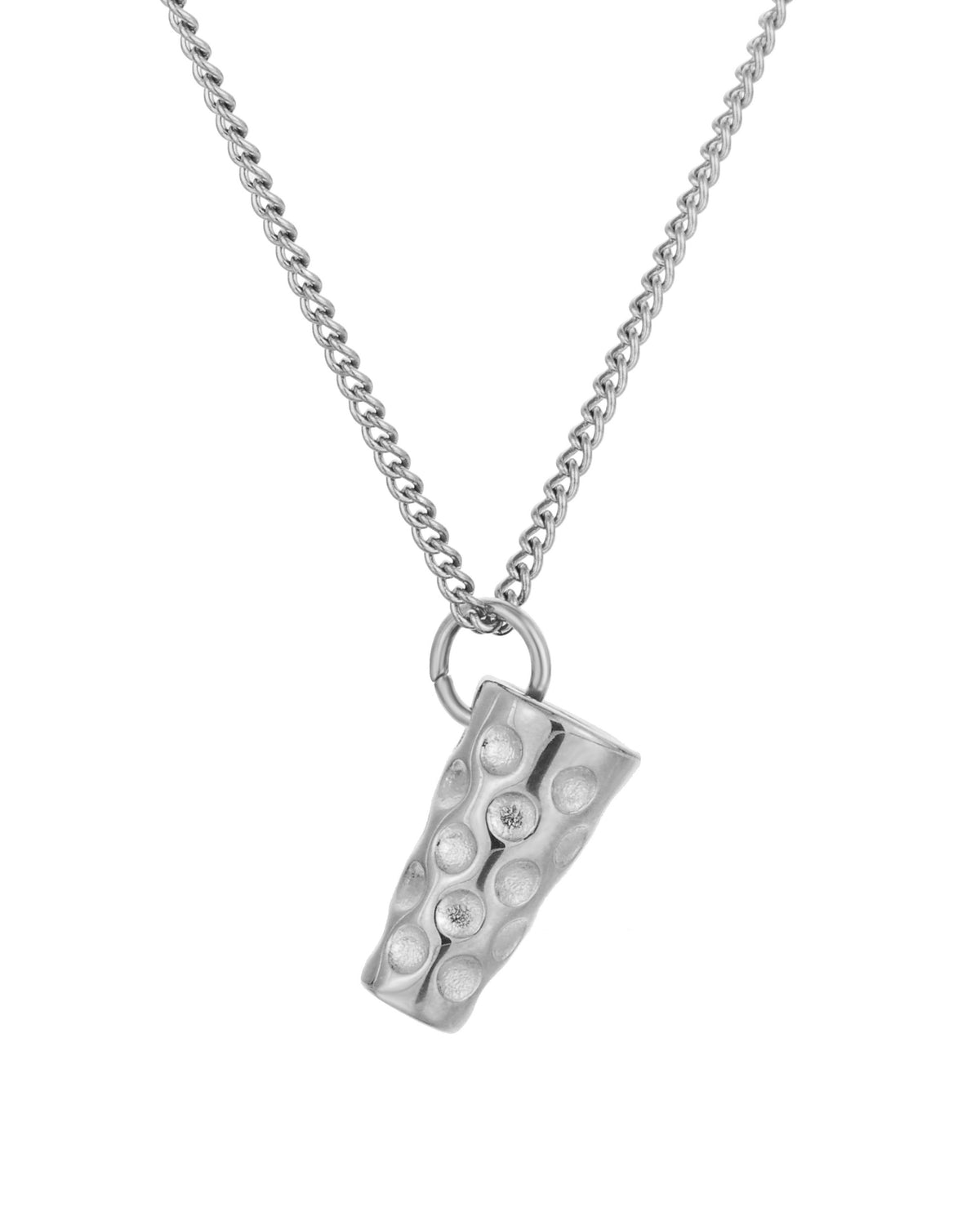 #DUBBEGLAS KETTE SILBER