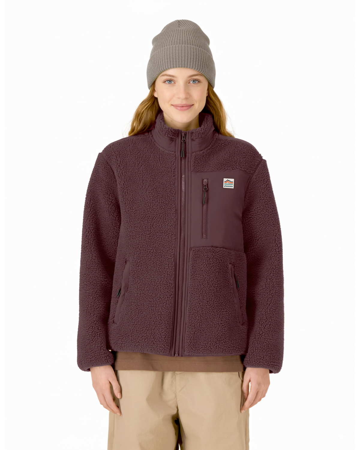 #PFALZLIEBE Sherpa Fleece redbrown