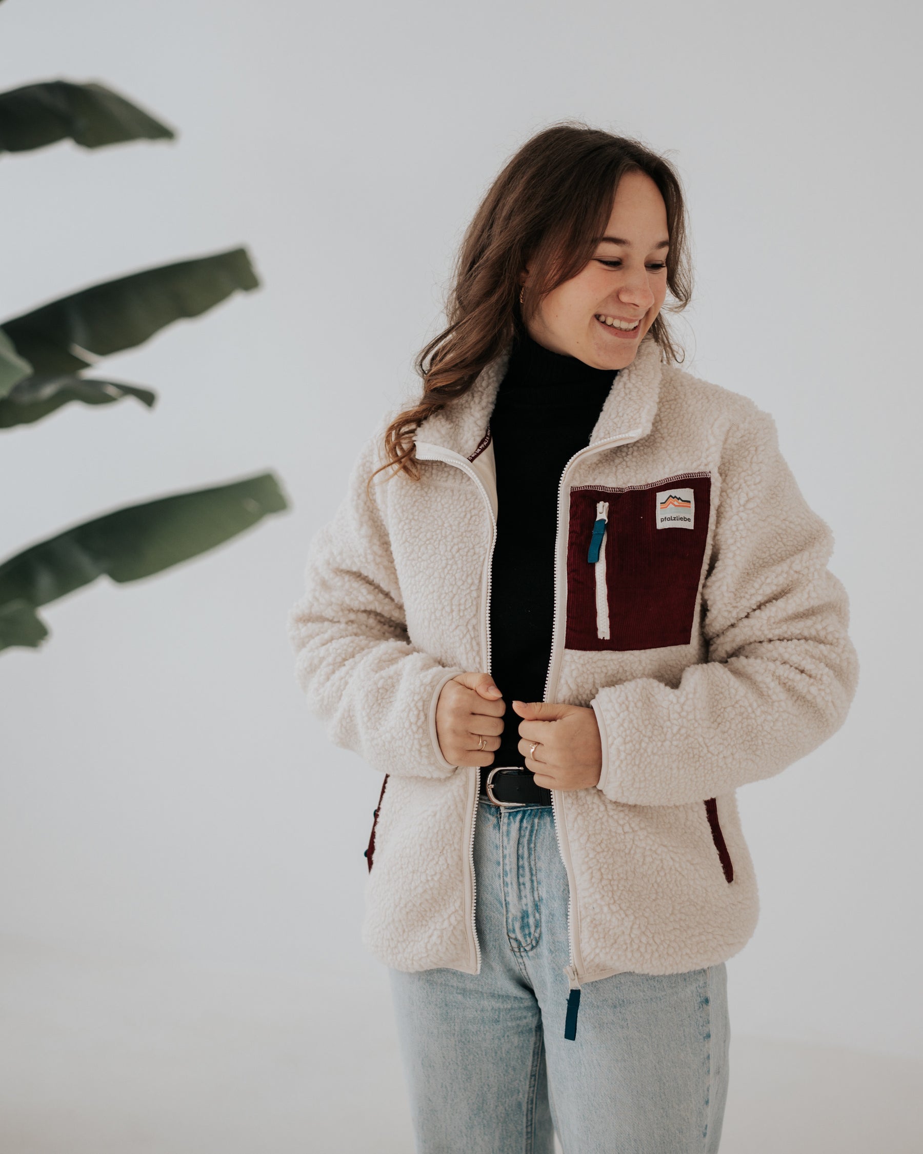 #PFALZLIEBE Sherpa Fleece weinrot