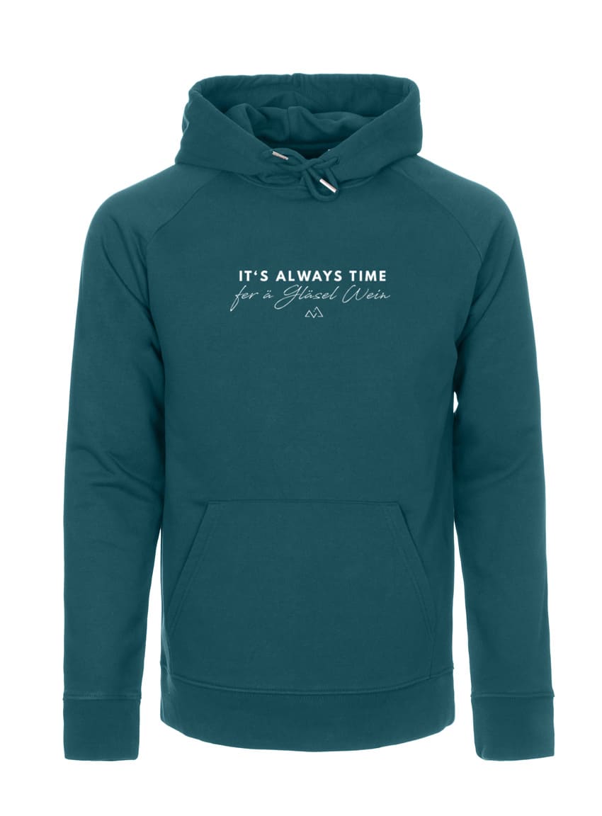 hoodies unisex gläsel wein petrol