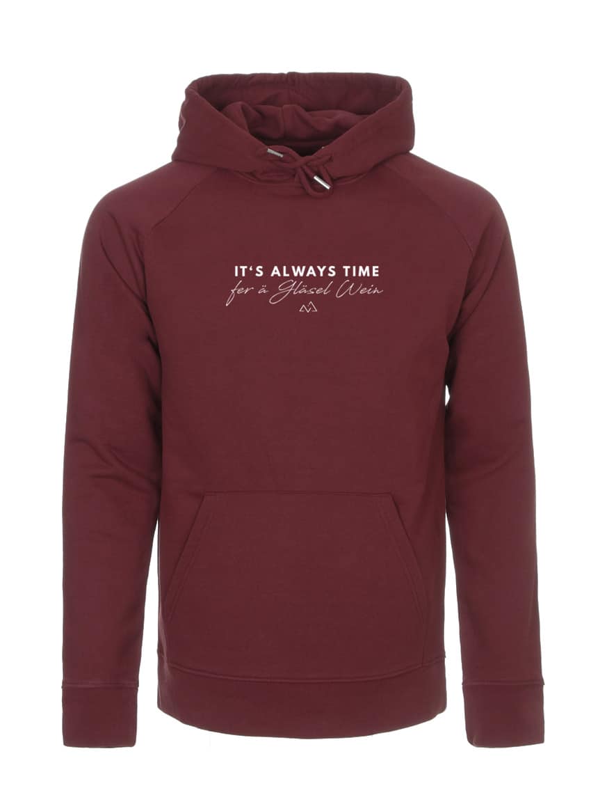 hoodies unisex gläsel wein weinrot