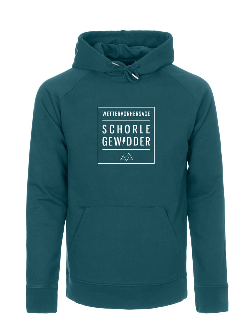 hoodies unisex schorlegewidder petrol