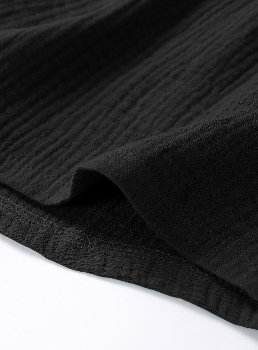 musselin shorts black leg