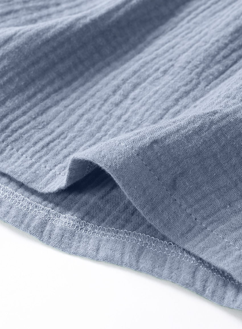 musselin shorts blue leg