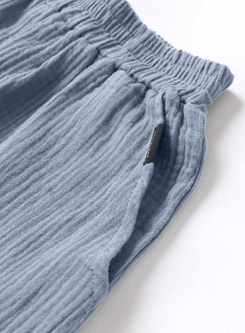 musselin shorts blue side