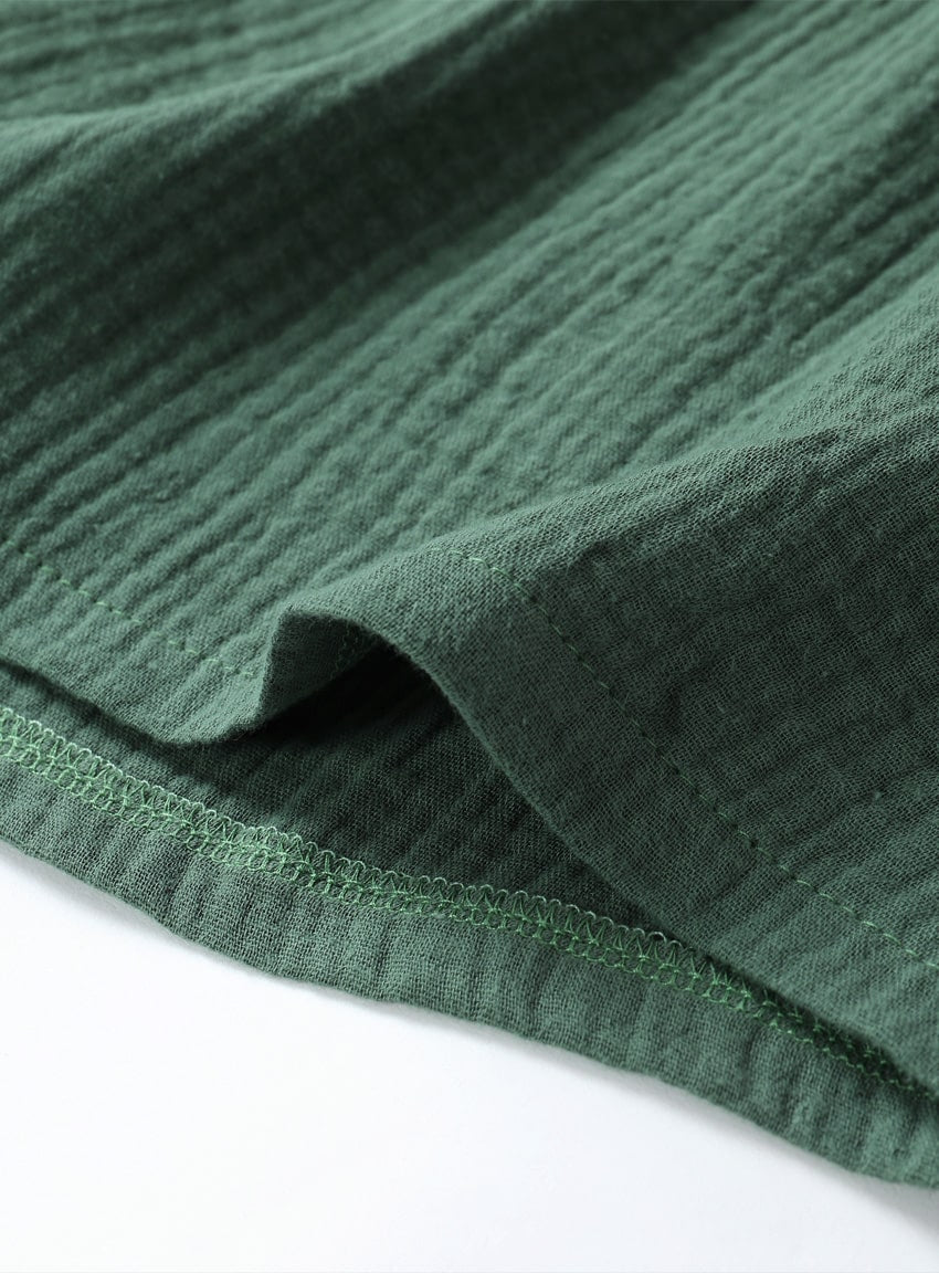 musselin shorts green leg