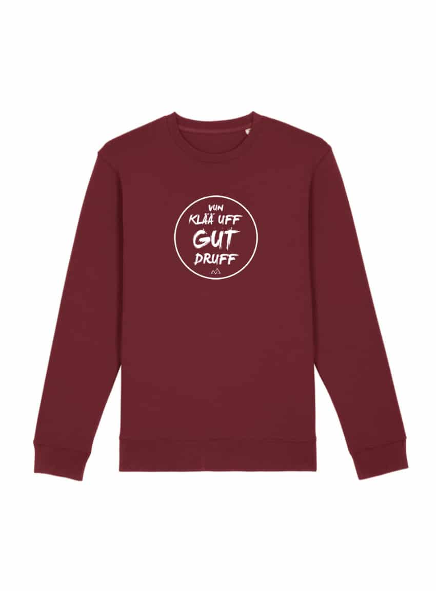 pulli unisex gut druff weinrot