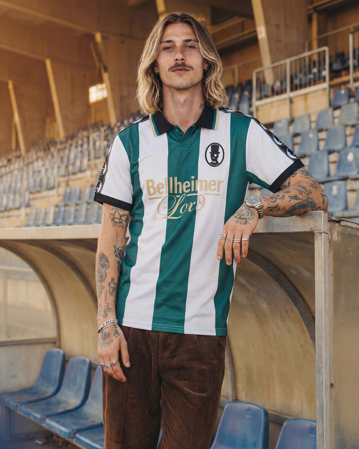 #Bellheimer Striped Retro Trikot