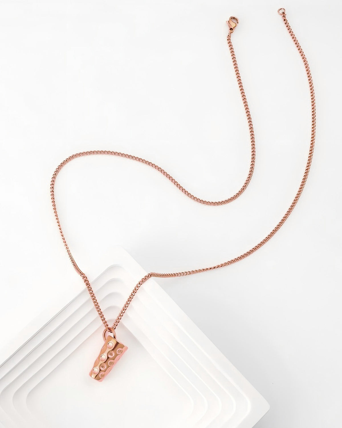 #DUBBEGLAS KETTE ROSÉ